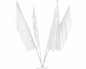 Flag Fountain 4 Pole - 6m