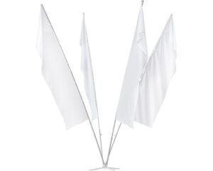 Flag Fountain 4 Pole - 5m
